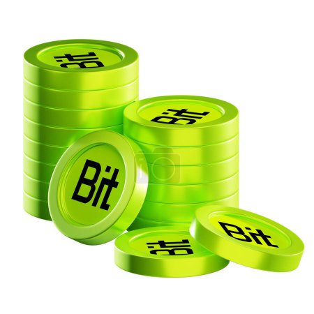 Foto de Bit DAO en monedas criptográficas 3D - Imagen libre de derechos