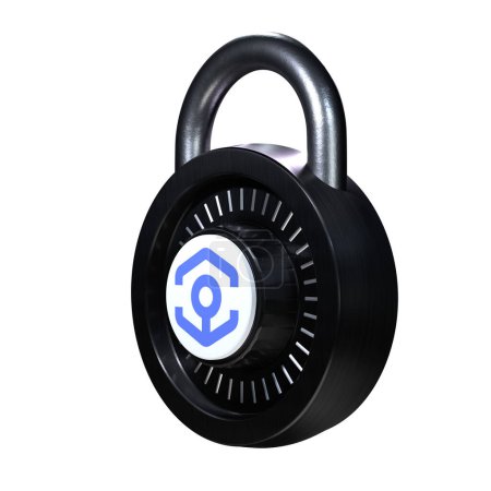 Téléchargez les photos : Crypto Lock Ankr icône sur fond blanc - en image libre de droit
