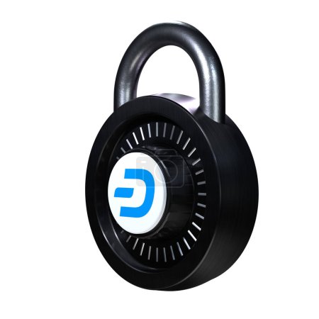 Foto de Crypto Lock Dash icono sobre fondo blanco - Imagen libre de derechos