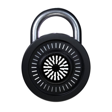 Foto de Crypto Lock Mantle (MNT) icono sobre fondo blanco - Imagen libre de derechos