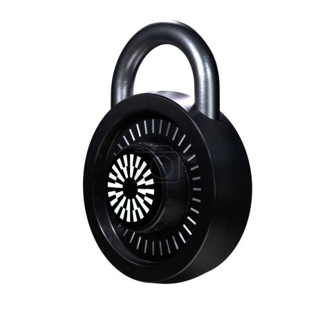 Photo for Crypto Lock Mantle (MNT) icon on white background - Royalty Free Image