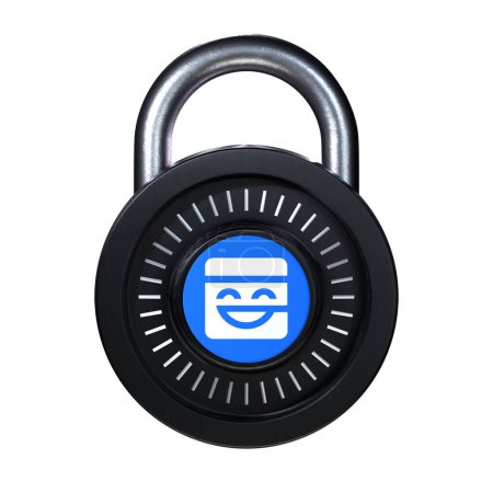 Téléchargez les photos : Crypto Lock Mask Network (MASQUE) icône sur fond blanc - en image libre de droit