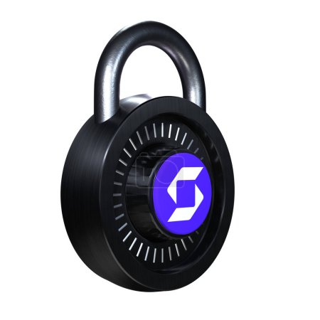 Foto de Crypto Lock Safe Pal icono sobre fondo blanco - Imagen libre de derechos
