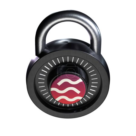Foto de Crypto Lock SEI icono sobre fondo blanco - Imagen libre de derechos