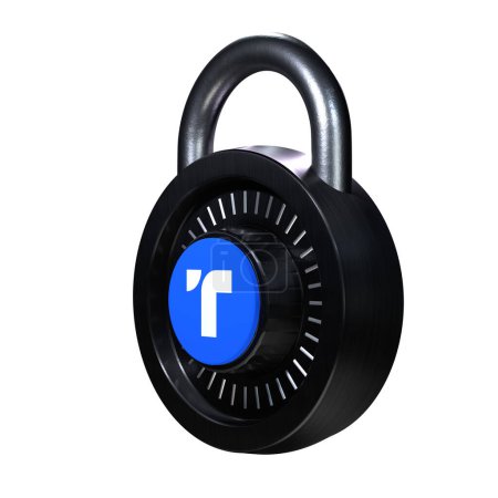 Téléchargez les photos : Illustration vectorielle Crypto Lock TrueUSD - en image libre de droit