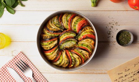 Photo for Traditional Ratatouille - Typical French Food - Royalty Free Image