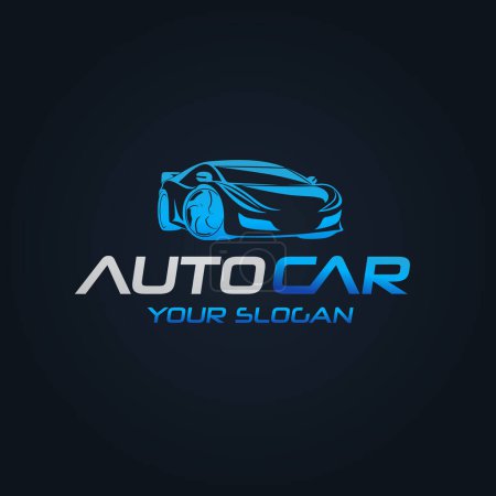 Photo for Car Logo Design, Premium Car Brand Logo Vector Design - Royalty Free Image
