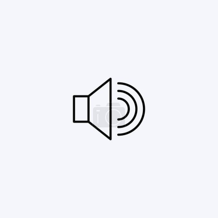 Speaker line icon vector illustration