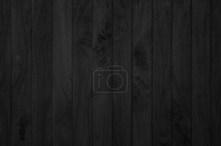 Foto de Grunge fondo textura tablón de madera oscura. Vintage pared de tablero de madera negro antiguo agrietamiento objetos de fondo de estilo antiguo para el diseño de muebles. Decoración de madera dura de mesa pelada envejecida pintada
. - Imagen libre de derechos