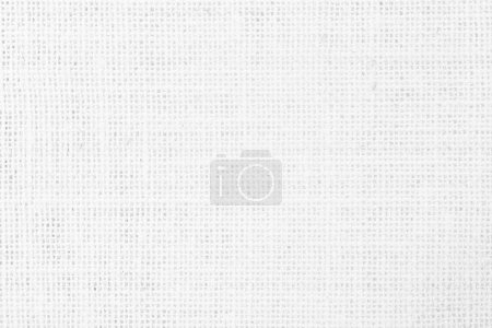Photo for Jute hessian sackcloth canvas woven texture pattern background in light white color blank empty. Fabric curtain pattern gauze. Natural linen and cotton cloth mesh as clean for decoration design. Natural linen texture as background - Royalty Free Image