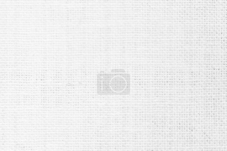 Photo for Jute hessian sackcloth canvas woven texture pattern background in light white color blank empty. Fabric curtain pattern gauze. Natural linen and cotton cloth mesh as clean for decoration design. - Royalty Free Image