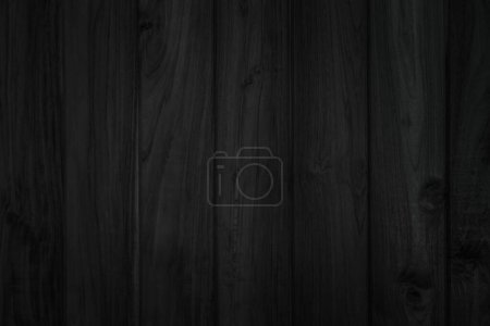 Photo for Grunge dark wood plank texture background. Vintage black wooden board wall antique cracking old style background objects for furniture design. Painted weathered peeling table wood hardwood decoration. - Royalty Free Image