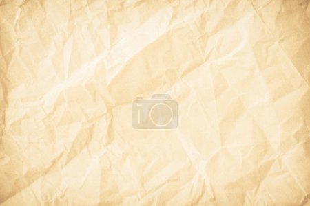 Vieille surface de texture vintage en papier pour fond. Recycler le papier brun pâle texture froissée, couleur crème recyclé papier kraft texture vierge avec espace de copie pour le texte.