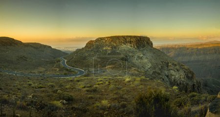 Vista panorámica desde el mirador Degollada de la Yeguas, Gran Canaria