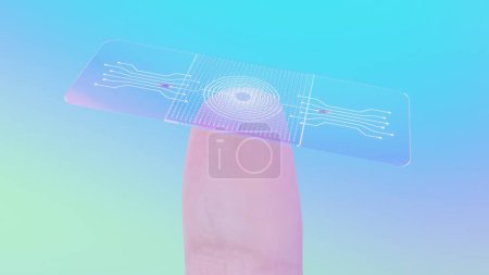 Téléchargez les photos : Vaccination transdermique : une méthode futuriste utilisant un patch transparent avec micro-aiguilles et micropuces. Salut Tech Vaccination Patch Macro, rendu 3D. - en image libre de droit