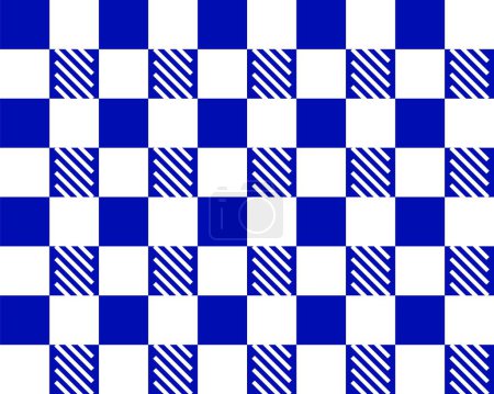 Ilustración de Acogedora manta, tablero de ajedrez eclosión patrón sin costura - Imagen libre de derechos