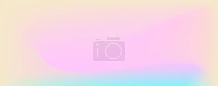 Ilustración de Trendy blank minimalist poster with y2k aesthetic. Modern banner with blurred neon gradient. Vector background with noise and 3d holographic colors - Imagen libre de derechos