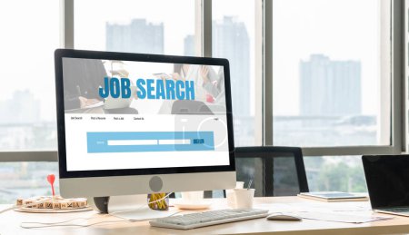 Recherche d'emploi en ligne sur le site modish pour les travailleurs à la recherche d'opportunités d'emploi sur le réseau Internet de recrutement