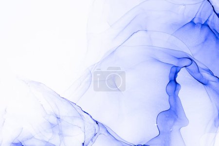 Photo for Marble ink abstract art from exquisite original painting for abstract background . Painting was painted on high quality paper texture to create smooth marble background pattern of ombre alcohol ink . - Royalty Free Image