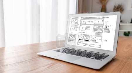 Website-Design-Software bietet modische Vorlage für Online-Einzelhandel und E-Commerce