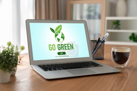 Téléchargez les photos : Transformation d'entreprise verte pour les entreprises modernes pour remercier la stratégie de marketing vert - en image libre de droit