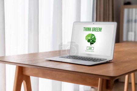 Téléchargez les photos : Transformation d'entreprise verte pour les entreprises modernes pour remercier la stratégie de marketing vert - en image libre de droit