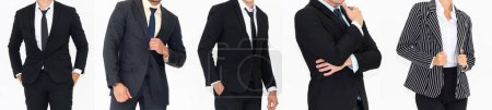 Photo for Close up people in business suit body on white background . Formal wear , businesswear studio shot . Jivy - Royalty Free Image