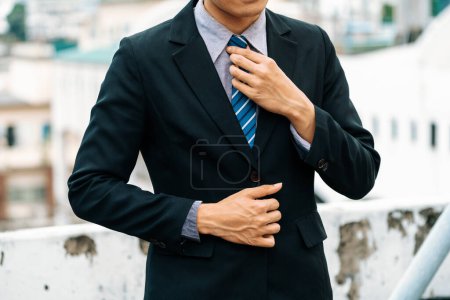 Photo for Body of businessman wearing formal business suit. Workplace fashion. uds - Royalty Free Image