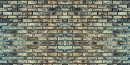 Photo for Background of brick wall with old texture pattern. Vintage style and grunge retro interior. uds - Royalty Free Image