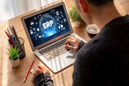 ERP Enterprise Resource Planning Software für modische Unternehmen zur Planung der Marketingstrategie