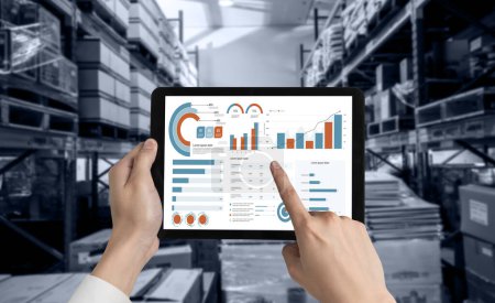 Business Data Dashboard bietet Business Intelligence Analytik für die Planung von Marketingstrategien mit Big Data Set, um Kundenanforderungen zu analysieren und die Zukunft des Unternehmens vorherzusagen